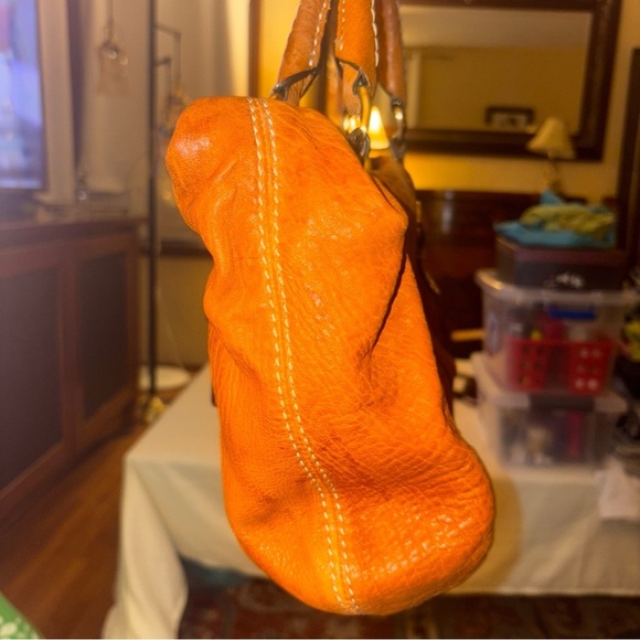 VINTAGE (LIKE NEW )ANTONIO MELANI Leather Satchel Bag, made of fine leather - Picture 3 of 17